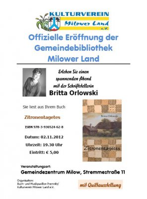 Offizielle Eröffnung der Gemeindebibliothek Milower Land