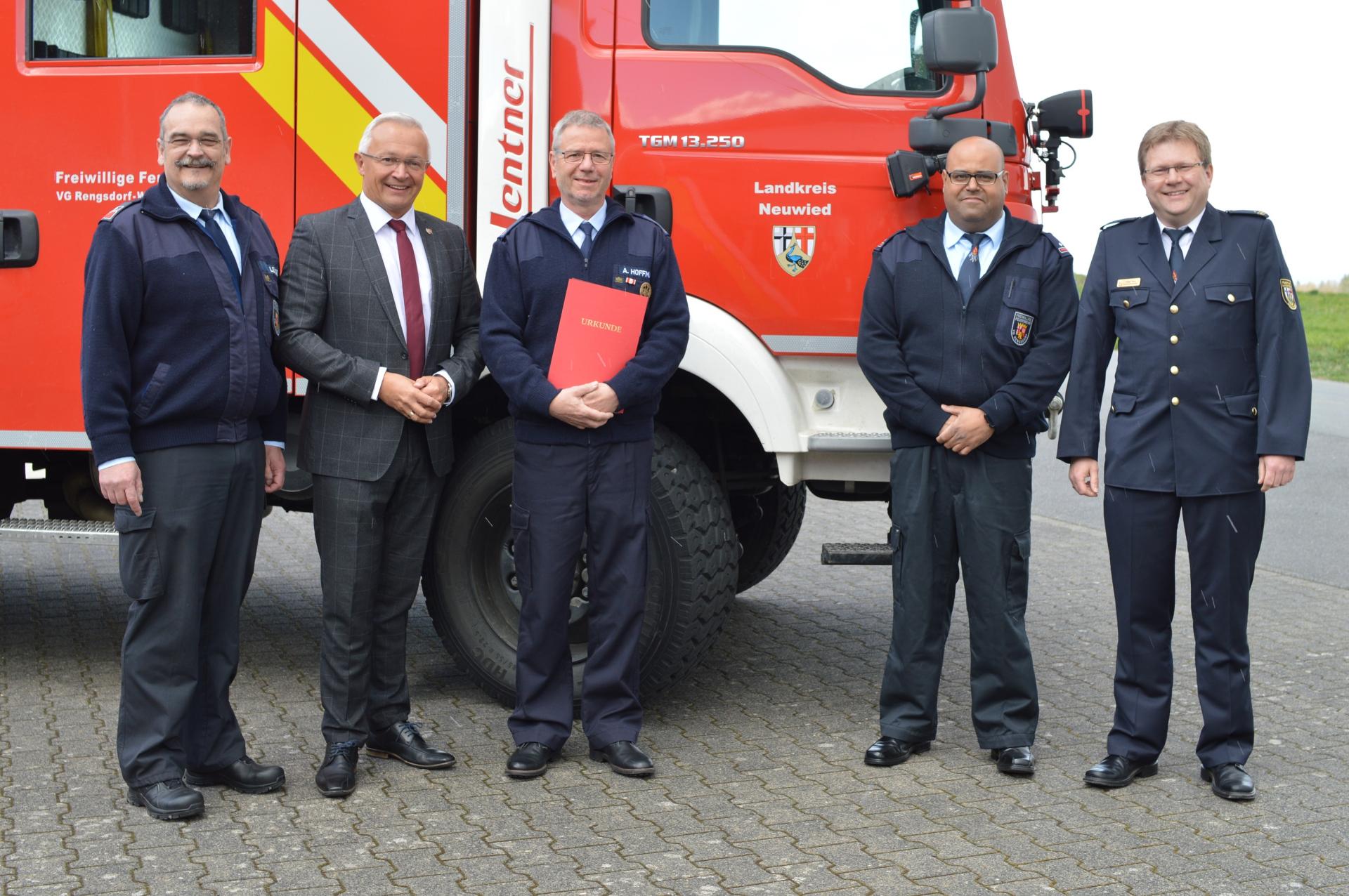 Von links: Volker Lemgen, Achim Hallerbach, Axel Hoffmann, Imed Merghad, Holger Kurz 