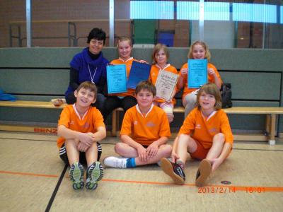 Foto zur Meldung: Viertklässler unserer Elbtalgrundschule beteiligten sich zum dritten Mal am 4. Havelberger Indoor-Rowing-Cup