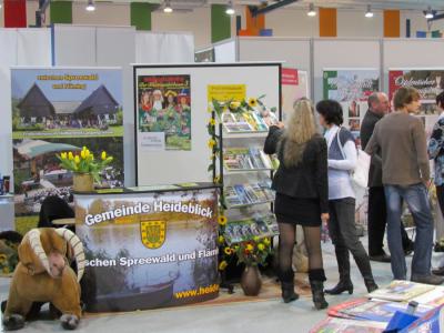 Gemeinde Heideblick präsentierte sich am Wochenende auf der Reisemesse in Cottbus (Bild vergrößern)