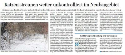 Foto zur Meldung: Kastrations-Aktion in Ribnitz erfolglos! Foto zur Meldung: Kastrations-Aktion in Ribnitz erfolglos!