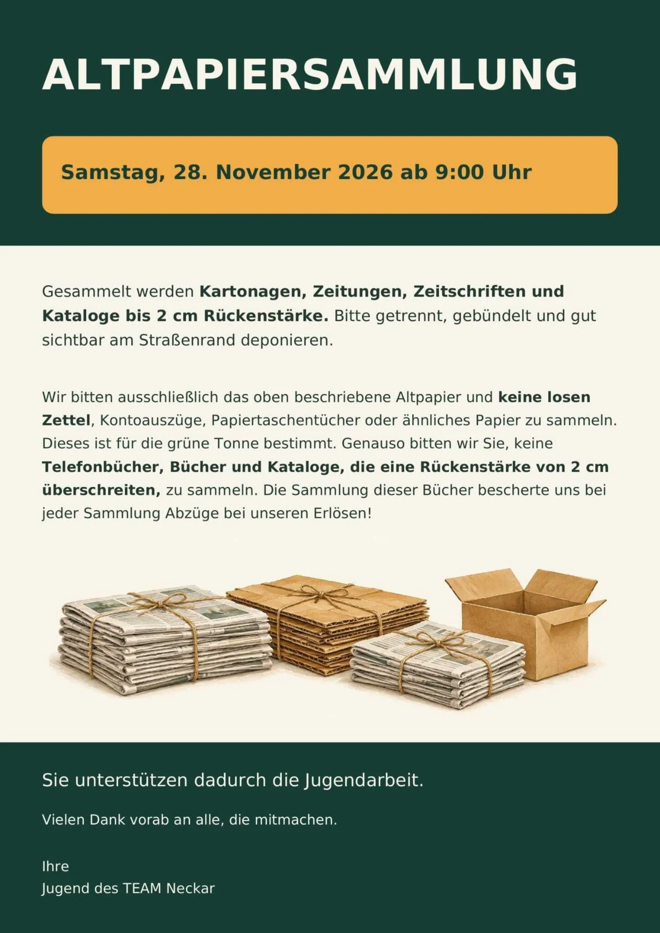 Alpapiersammlung 2026
