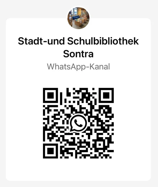 Whats-App-Kanal Stadt- und Schulbibliothek Sontra