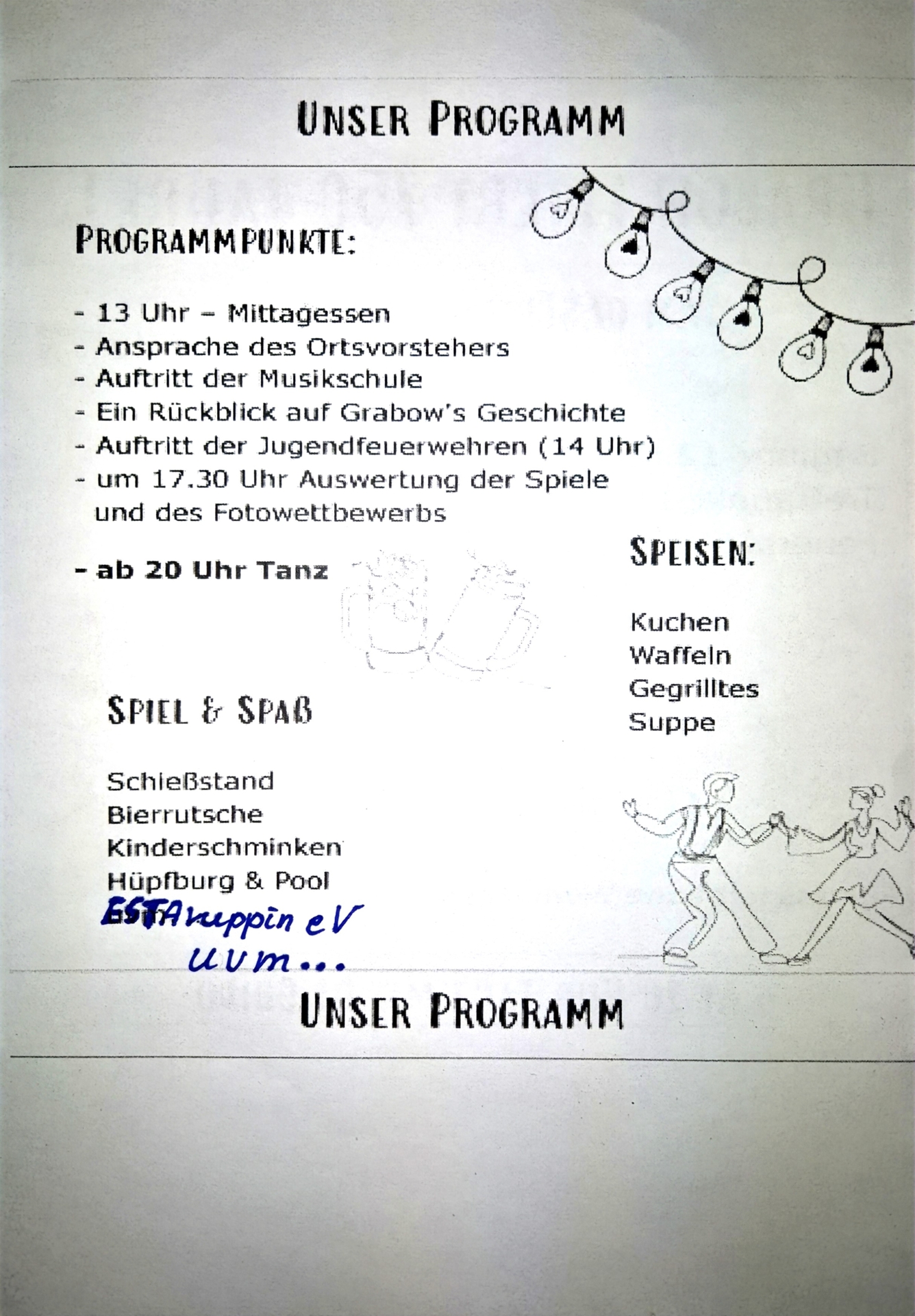 Flyer hinten