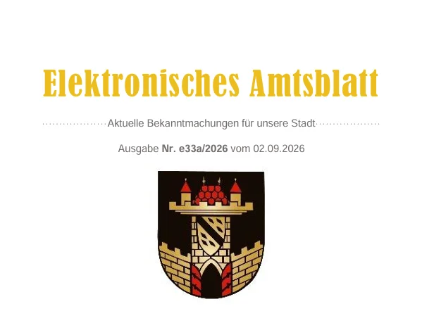 E-Amtsblatt Nr. e 33a/20226