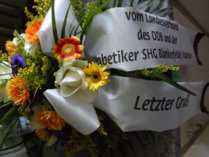 Beisetzung des Ehrenmitglieds des DDB , Dr. Heinrich Schneider