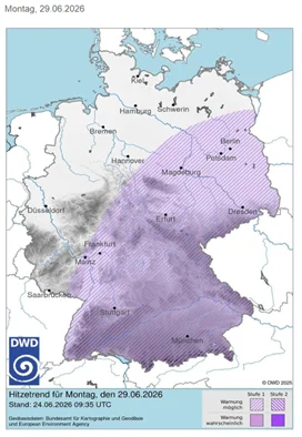 Hitzetrend Montag