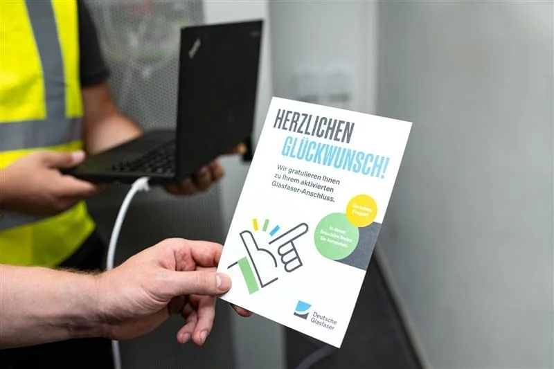 Symbolfoto Aktivierung. Foto: Deutsche Glasfaser