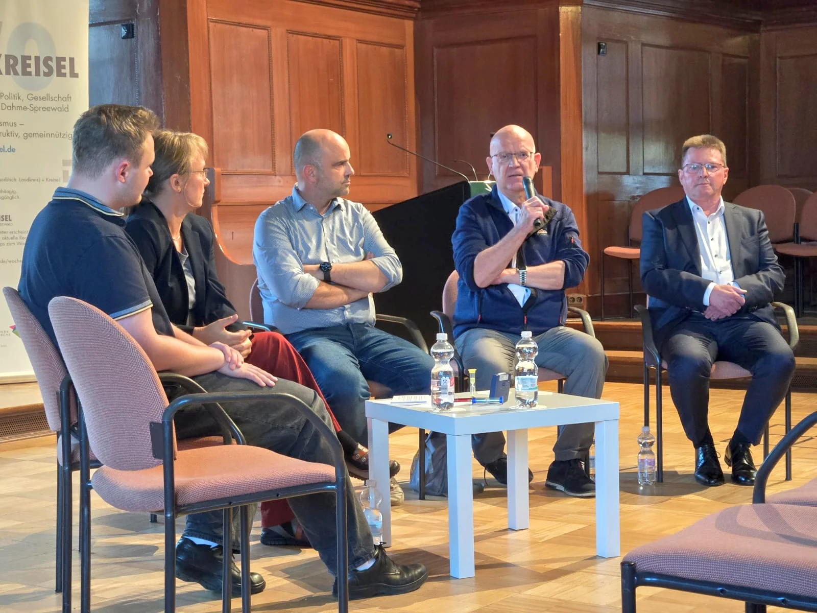 Ihre spezifischen Perspektiven auf das Thema stellten Stefan Tarnow, Jens Richter, Stephan Loge und Heiko Jahn (v.l.) dar. Foto: Karen Ascher