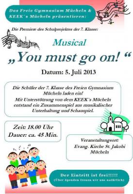 Musical „You must go on" (Bild vergrößern)