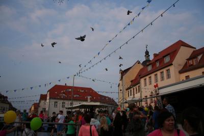 Tanzende Europameister und Seilartisten zum  21. Müchelner Stadt- und St. Jakobusfest  (Bild vergrößern)