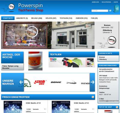 TT-Partner Powerspin mit neuem Internet-Auftritt
