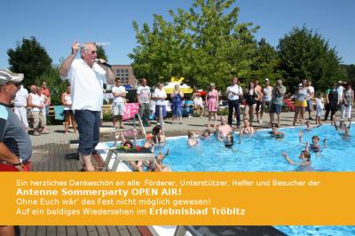 Nachtrag zur Antenne Sommerparty OPEN AIR in Erlebnisbad Tröbitz