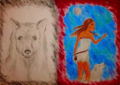 © Ramona Schuster - Zeichnung von Maria Albrecht - „Der Wolf“