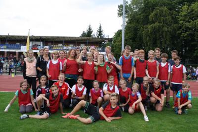 Foto zur Meldung: IGS-Schüler beim Sportfest der Gymnasien Vorpommerns