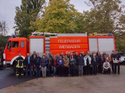 Foto zur Meldung: Die Feuerwehr erkundete Hessens Metropole