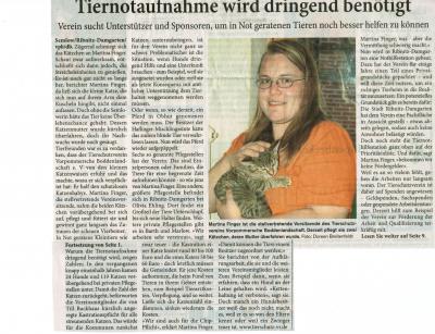 Foto zur Meldung: Presse November 2013: Der Vorpommern-Blitz berichtet über unseren Verein! Foto zur Meldung: Presse November 2013: Der Vorpommern-Blitz berichtet über unseren Verein!