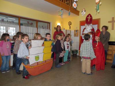 Foto zur Meldung: Der Nikolaus im Kindergarten
