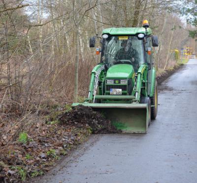 Arbeiten an Radwegen im Gemeindegebiet