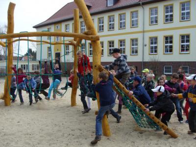 Pause in der Grundschule Rehfelde