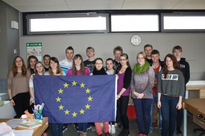 Foto zur Meldung: „Schüler für Schüler“- Tag der Europäischen Union an der IGS Grünthal Stralsund