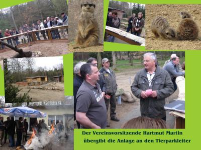 Übergabe der Erdmännchenanlage an den Tierpark in Perleberg