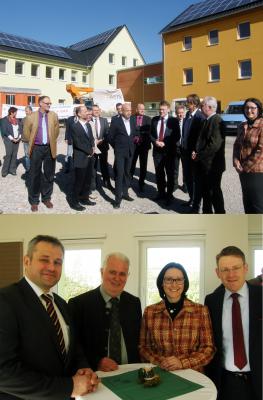 Holger Obst, Minister Jürgen Reinholz, Kristin Floßmann, Minister Christian Carius