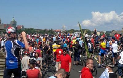 Sternfahrt und Fahrradfest in Stettin