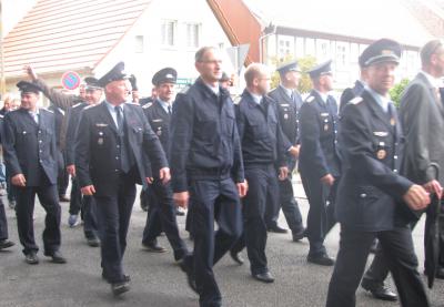 Foto zur Meldung: Umzug zum Jubiläum "120 Jahre Freiwillige Feuerwehr Freyenstein"