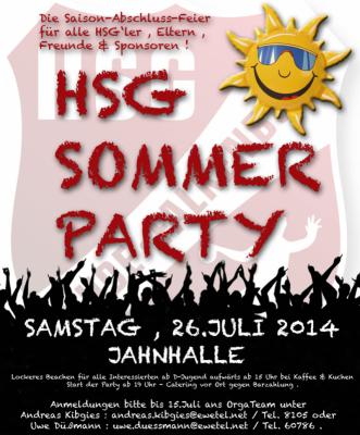 Foto zur Meldung: HSG Sommer Party
