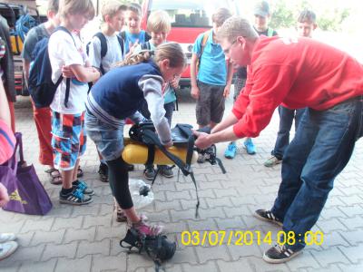 Foto zur Meldung: Besuch bei der Feuerwehr in Bad Wilsnack und Grube