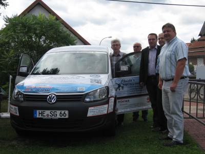VW Caddy für die Samtgemeinde Grasleben durch Werbung finanziert
