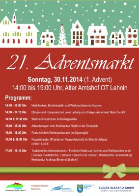 21. Adventsmarkt im OT Lehnin (Bild vergrößern)
