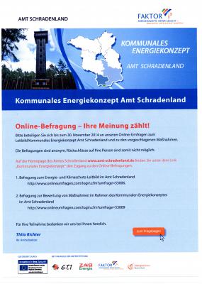 Beteiligung der Öffentlichkeit - Kommunales Energiekonzept Amt Schradenland (Bild vergrößern)