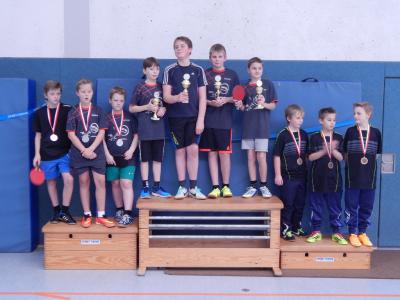 Drei Titel für den TV Hude bei der Tischtennis-Kreispokal-Endrunde der Jugend