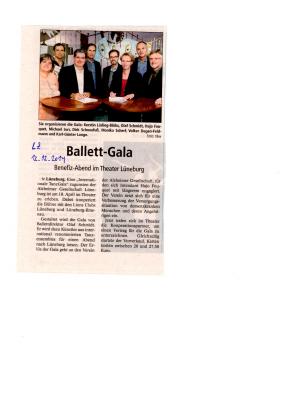 Pressemitteilung zur Ballettgala am 18. April 2015