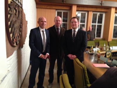 Verbandsleitung neu gewählt - Bürgermeister Dr. Wolf, Kürner, Lauxmann (von links)