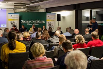 Foto: Im Dialog mit der SZ Foto zur Meldung: (Print-) Mediendialog in Löbau