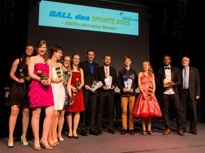 Foto: Sieger der SZ-Sportlerumfrage beim Ball des Sports 2015 Foto zur Meldung: Sportler des Jahres: Die Sieger der SZ-Sportlerumfrage im Landkreis Görlitz stehen fest