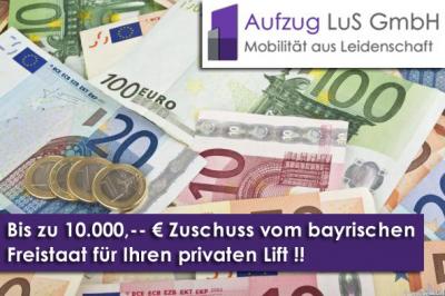 Zuschuss Bayern Treppenlift, Personenaufzug > Aufzug LuS GmbH Schweinfurt und Bad Kissingen