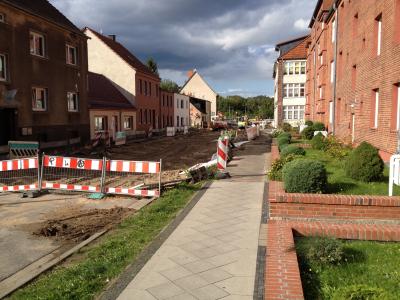 Straßenbauarbeiten an Dr.- Wilhelm- Külz- und Tivolistraße (Bild vergrößern)