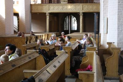 Foto zur Meldung: Besuch in der St.Marienkirche in Herzberg