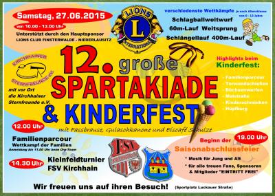 12. Kinderspartakiade mit Kinderfest in Kirchhain