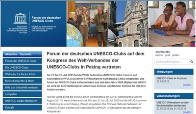 Foto zur Meldung: UNESCO-Clubs in Deutschland mit neuer Website
