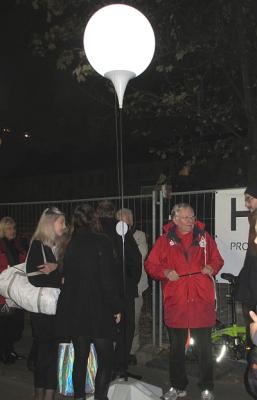 Foto zur Meldung: 9. November 2014: 25 Jahre Fall der Mauer – eine Lichtinstallation mit 8000 Ballons