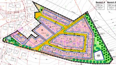 Plan Baugebiet Steinhügl