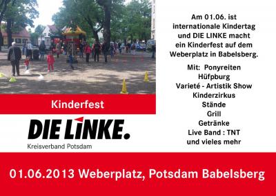 Foto zur Meldung: Kinderfest in Babelsberg