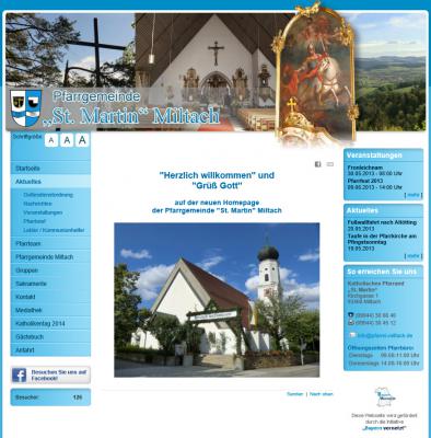 Foto zur Meldung: Neue Homepage der Pfarrei