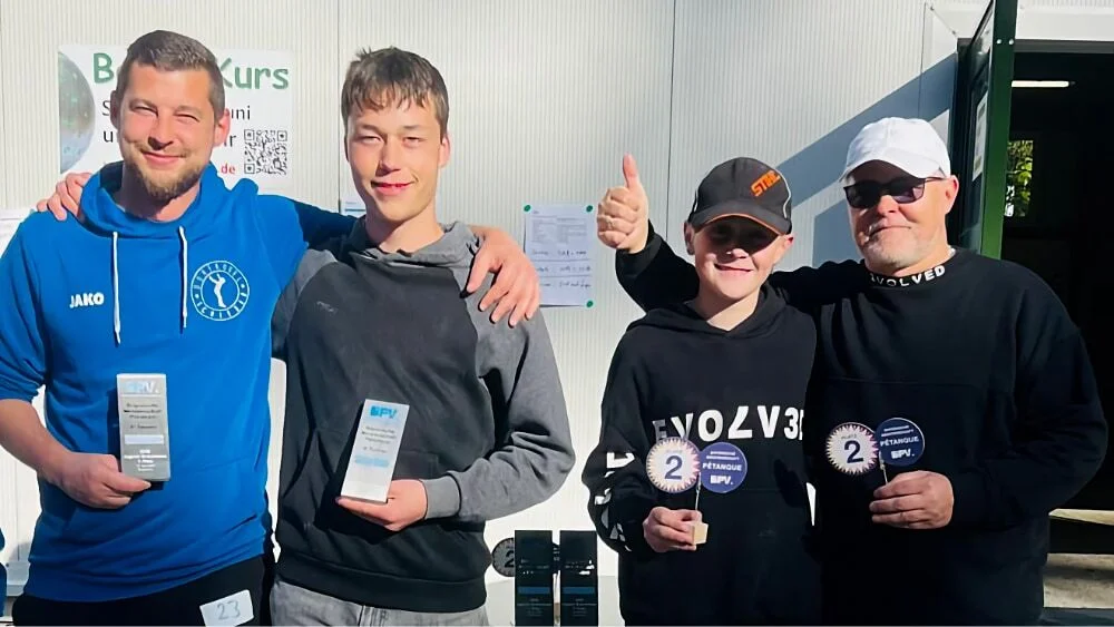 2. Platz B-Turnier, Thorsten und Max