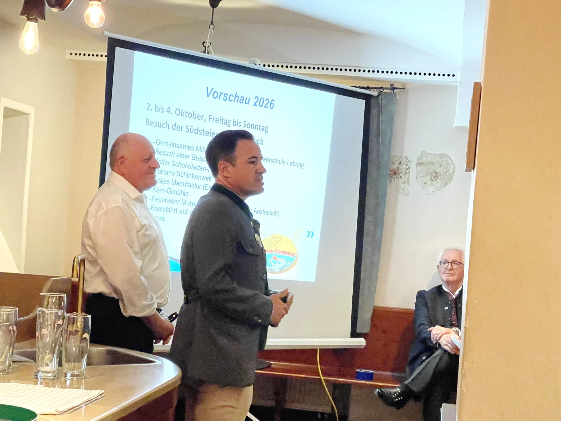 Kreisvorsitzender Christian Glas und Gery Richter aus Steiermark v.l.